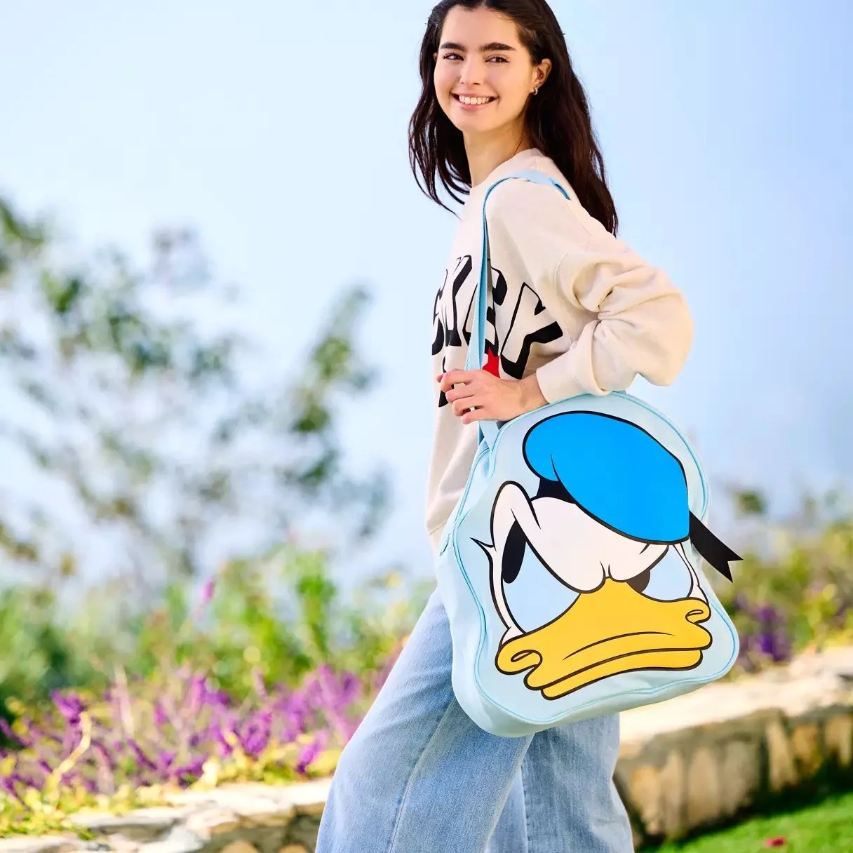 ドナルドダック ビッグフェイス キャンバス トート ドナルド 海外ディ f7TI ドナルドダック ビッグフェイス キャンバス トート ドナルド 海外ディ